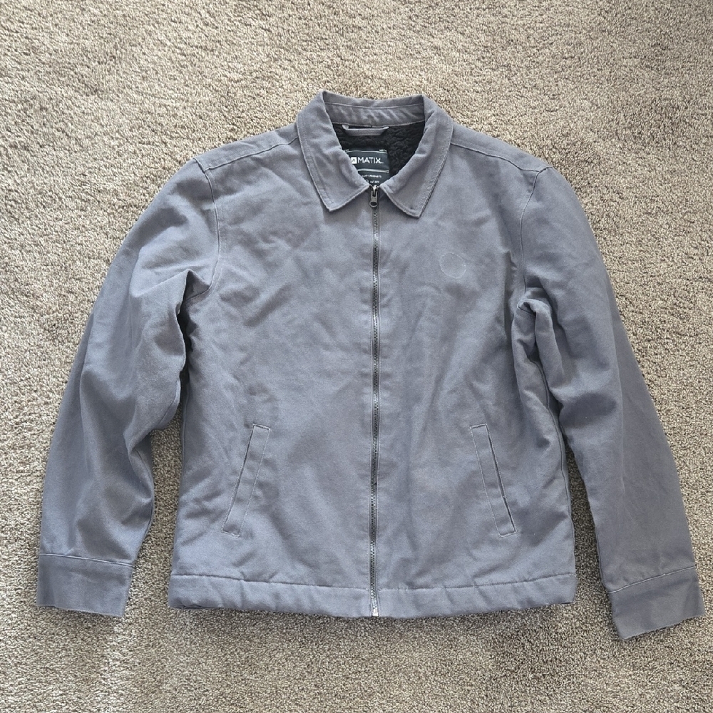 Matix Men's Utility Jacket in Gray Size Large